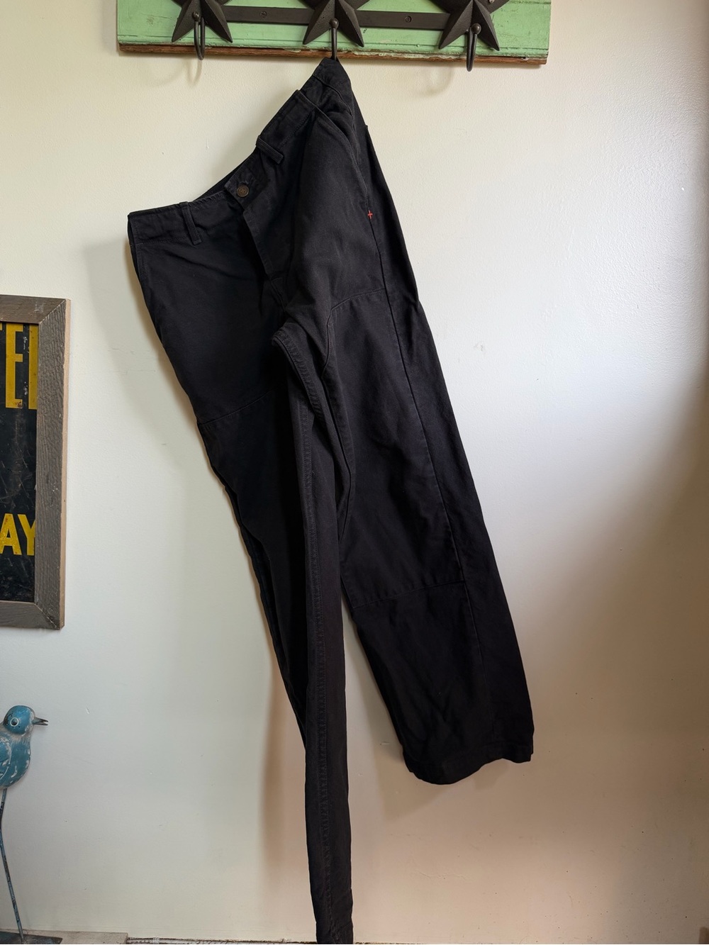 Imogene + Willie clarke canvas workpant in black